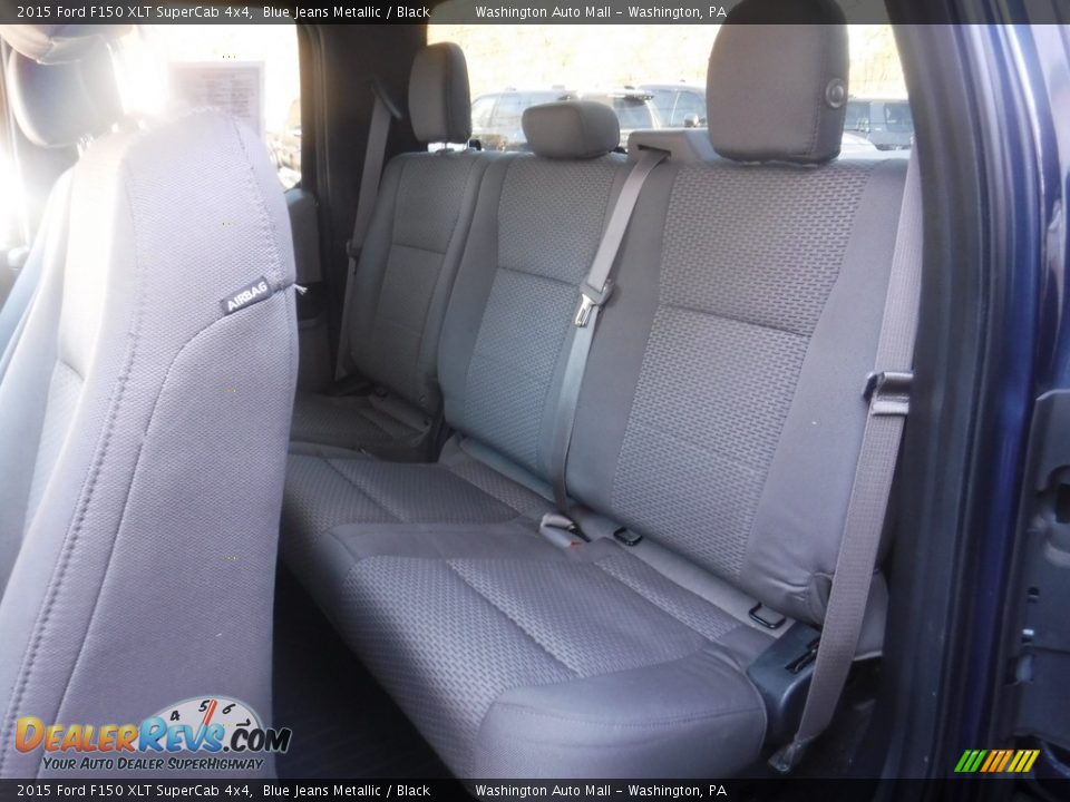 2015 Ford F150 XLT SuperCab 4x4 Blue Jeans Metallic / Black Photo #32