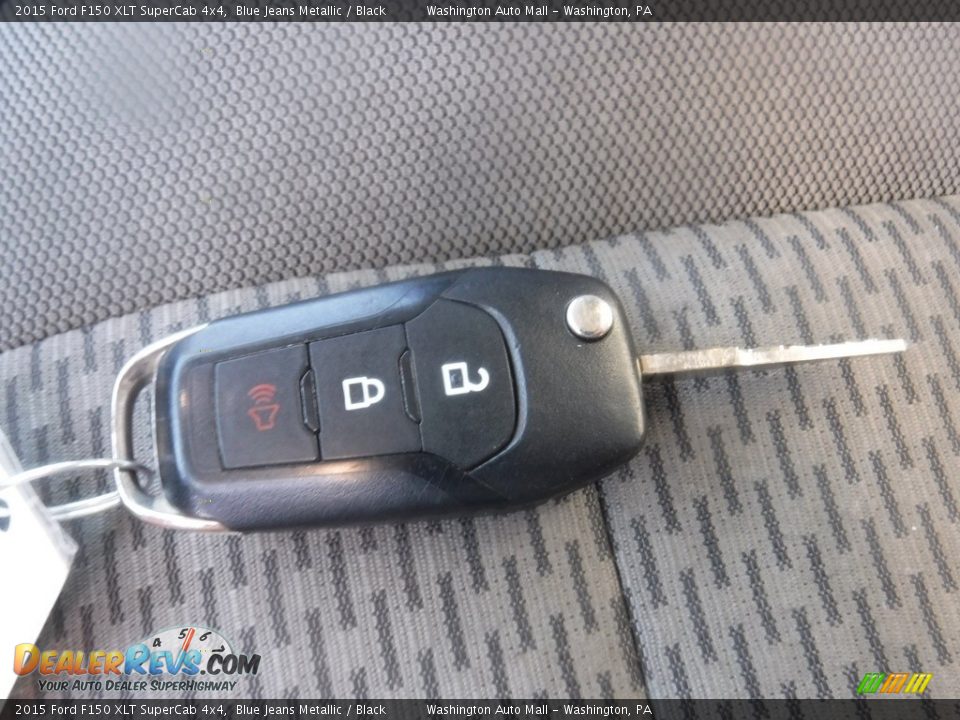 2015 Ford F150 XLT SuperCab 4x4 Blue Jeans Metallic / Black Photo #34