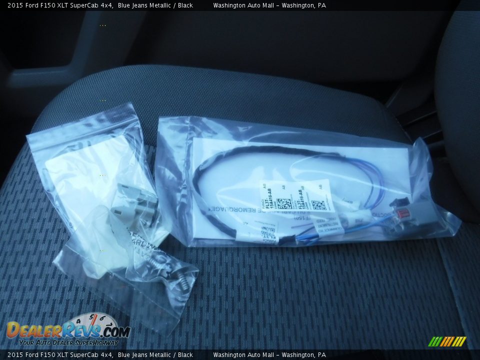 2015 Ford F150 XLT SuperCab 4x4 Blue Jeans Metallic / Black Photo #35
