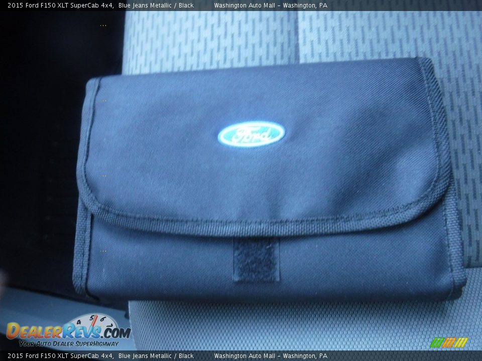 2015 Ford F150 XLT SuperCab 4x4 Blue Jeans Metallic / Black Photo #36