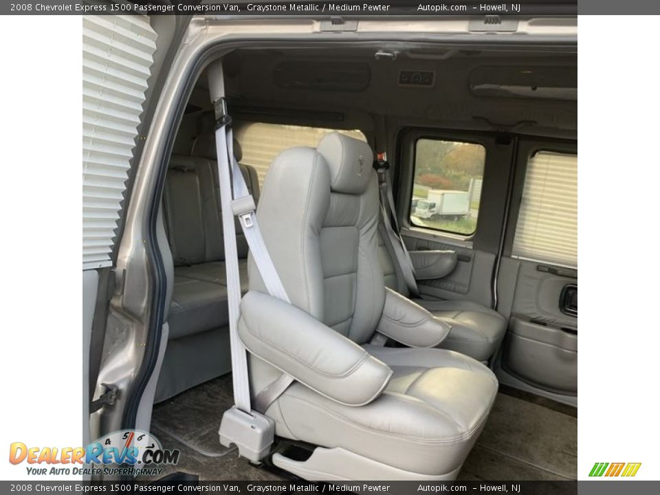 Rear Seat of 2008 Chevrolet Express 1500 Passenger Conversion Van Photo #13
