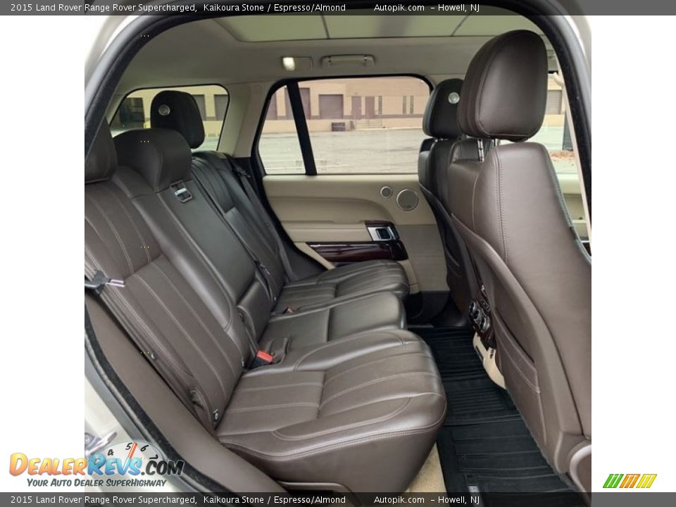Rear Seat of 2015 Land Rover Range Rover Supercharged Photo #13