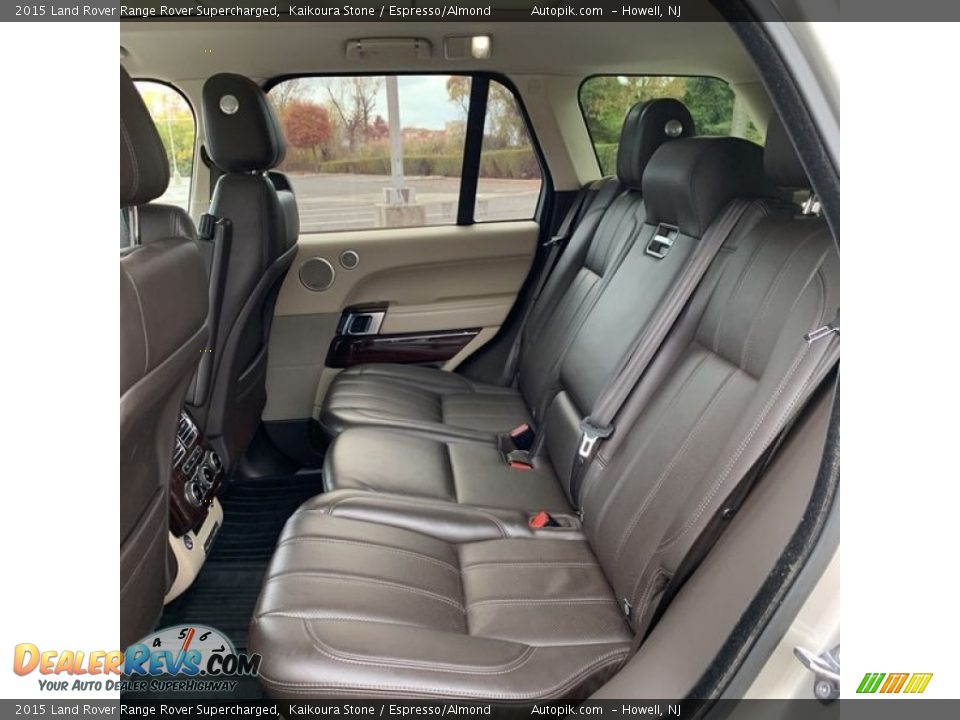 Rear Seat of 2015 Land Rover Range Rover Supercharged Photo #14