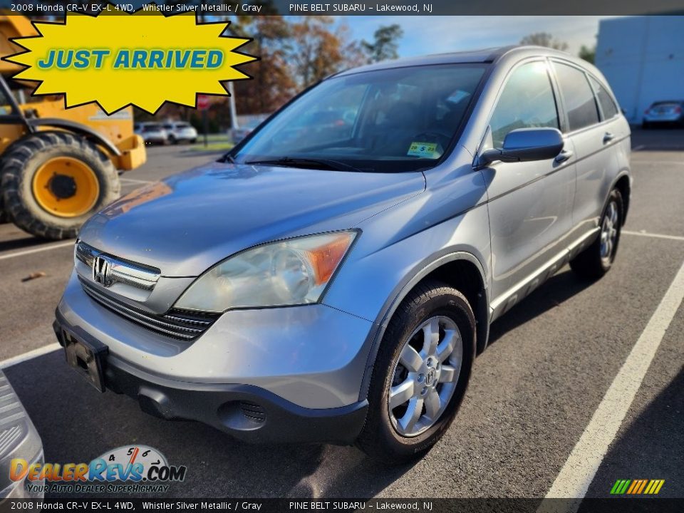 2008 Honda CR-V EX-L 4WD Whistler Silver Metallic / Gray Photo #1