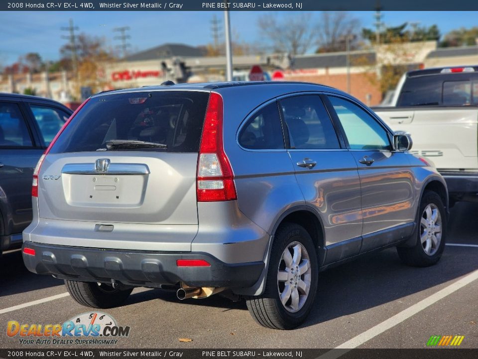 2008 Honda CR-V EX-L 4WD Whistler Silver Metallic / Gray Photo #7