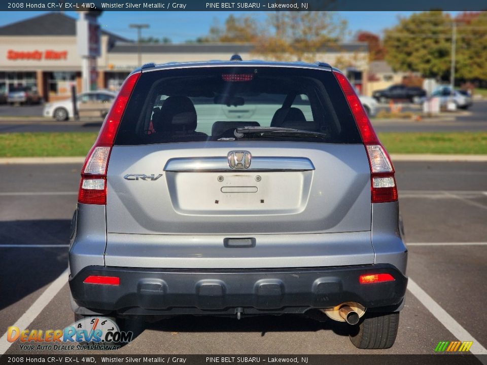 2008 Honda CR-V EX-L 4WD Whistler Silver Metallic / Gray Photo #8