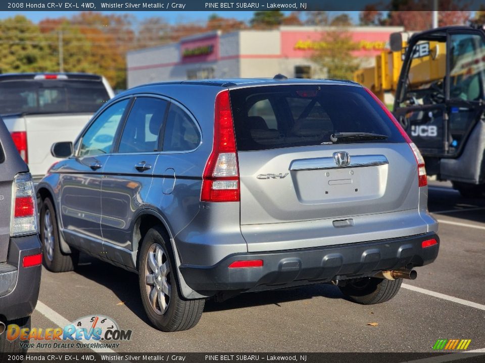 2008 Honda CR-V EX-L 4WD Whistler Silver Metallic / Gray Photo #9