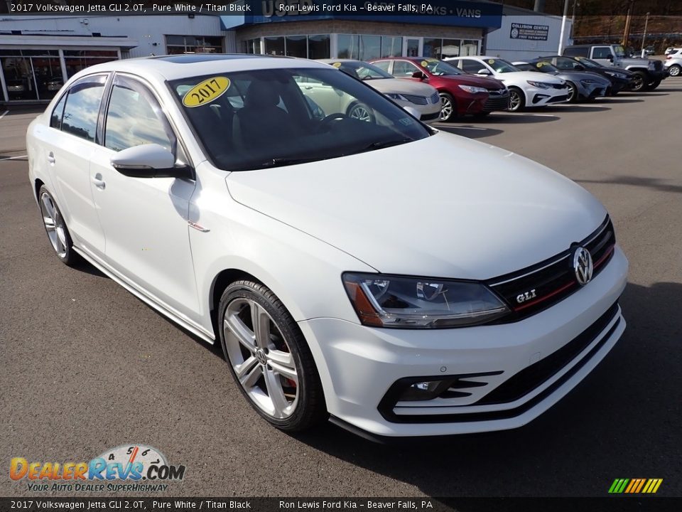 2017 Volkswagen Jetta GLI 2.0T Pure White / Titan Black Photo #2