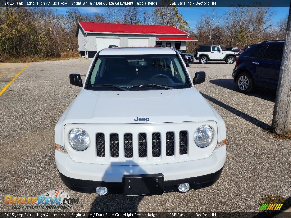 2015 Jeep Patriot High Altitude 4x4 Bright White / Dark Slate Gray/Light Pebble Beige Photo #2