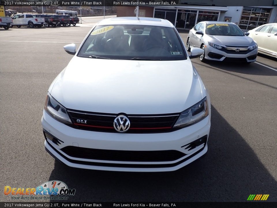 2017 Volkswagen Jetta GLI 2.0T Pure White / Titan Black Photo #3