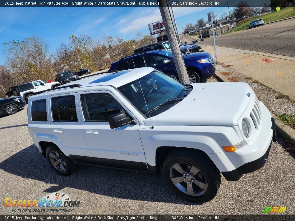 2015 Jeep Patriot High Altitude 4x4 Bright White / Dark Slate Gray/Light Pebble Beige Photo #3