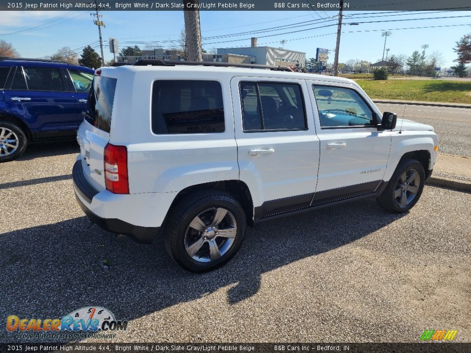 2015 Jeep Patriot High Altitude 4x4 Bright White / Dark Slate Gray/Light Pebble Beige Photo #4