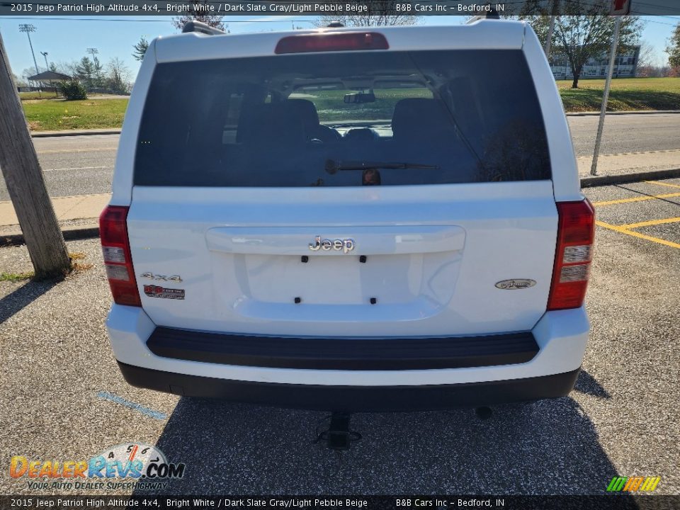 2015 Jeep Patriot High Altitude 4x4 Bright White / Dark Slate Gray/Light Pebble Beige Photo #5