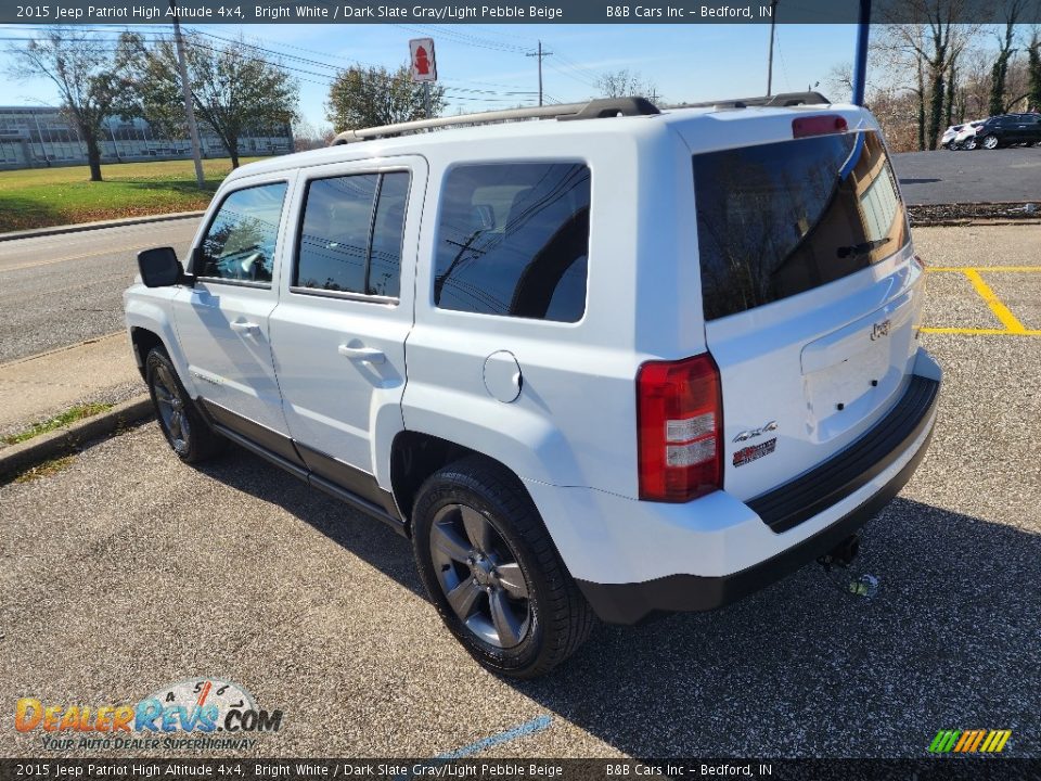 2015 Jeep Patriot High Altitude 4x4 Bright White / Dark Slate Gray/Light Pebble Beige Photo #6