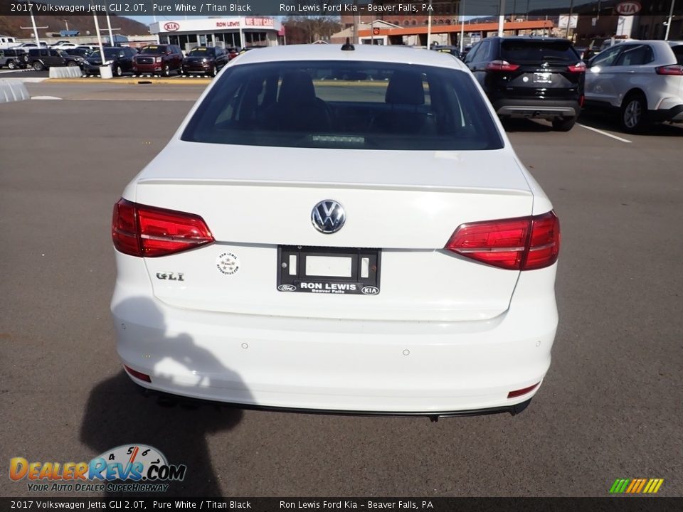 2017 Volkswagen Jetta GLI 2.0T Pure White / Titan Black Photo #7