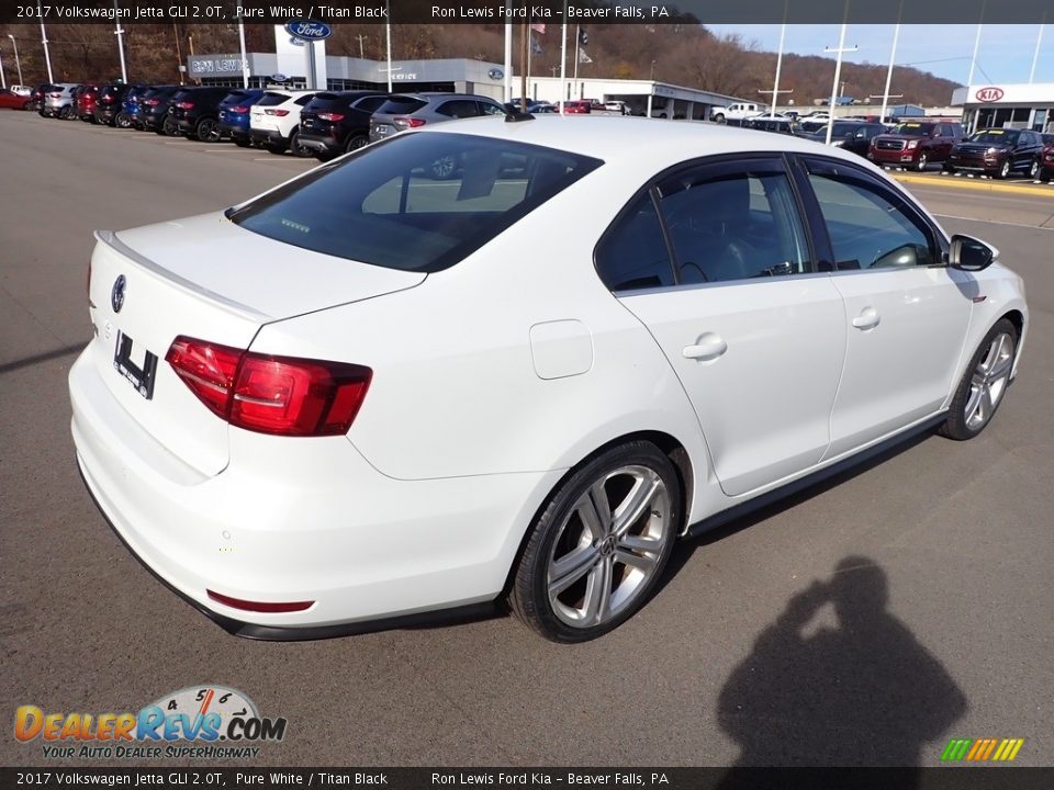 2017 Volkswagen Jetta GLI 2.0T Pure White / Titan Black Photo #8