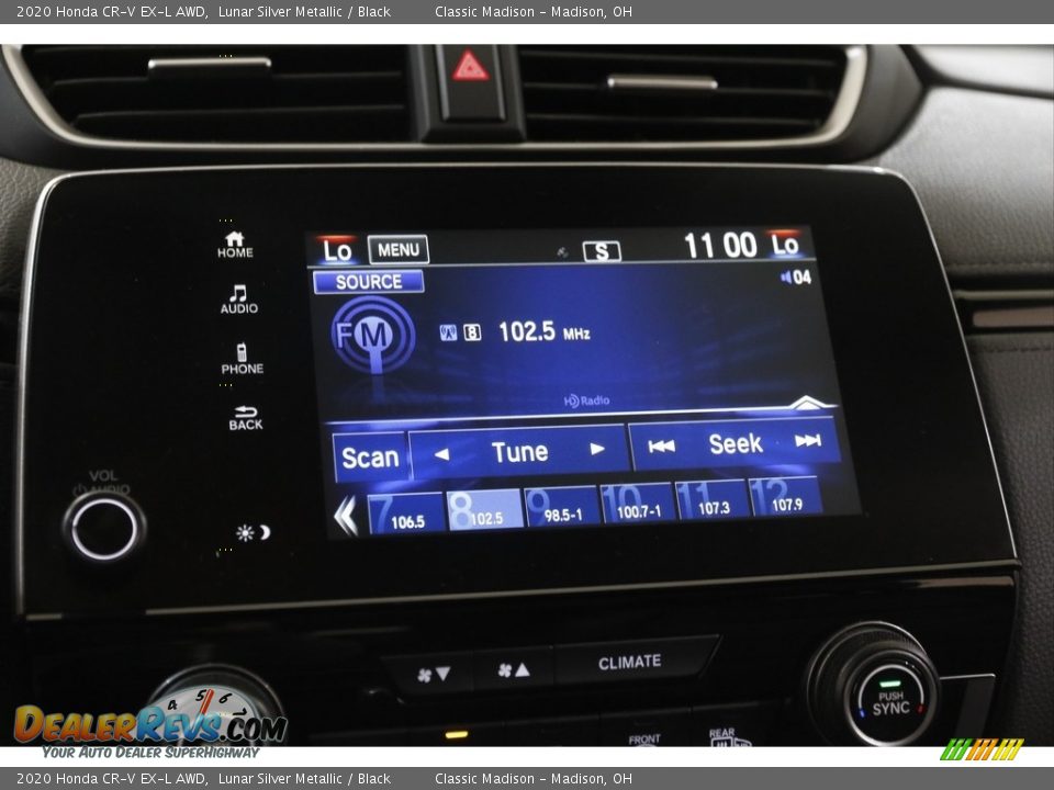 2020 Honda CR-V EX-L AWD Lunar Silver Metallic / Black Photo #10
