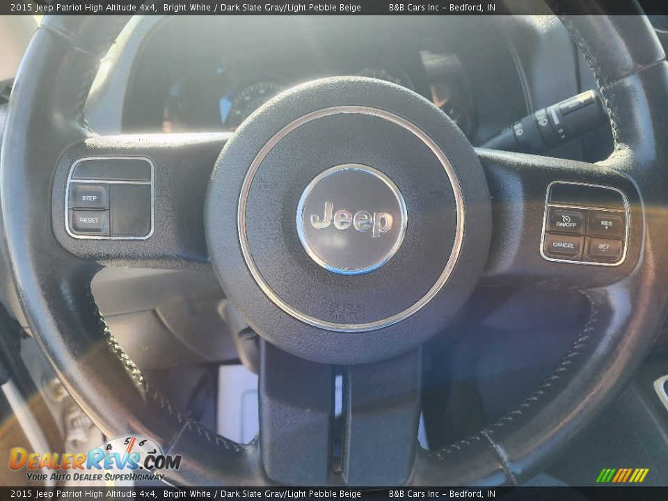 2015 Jeep Patriot High Altitude 4x4 Bright White / Dark Slate Gray/Light Pebble Beige Photo #9