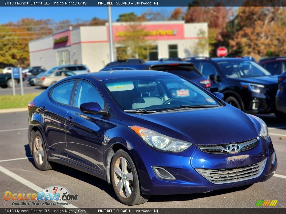 2013 Hyundai Elantra GLS Indigo Night / Gray Photo #4