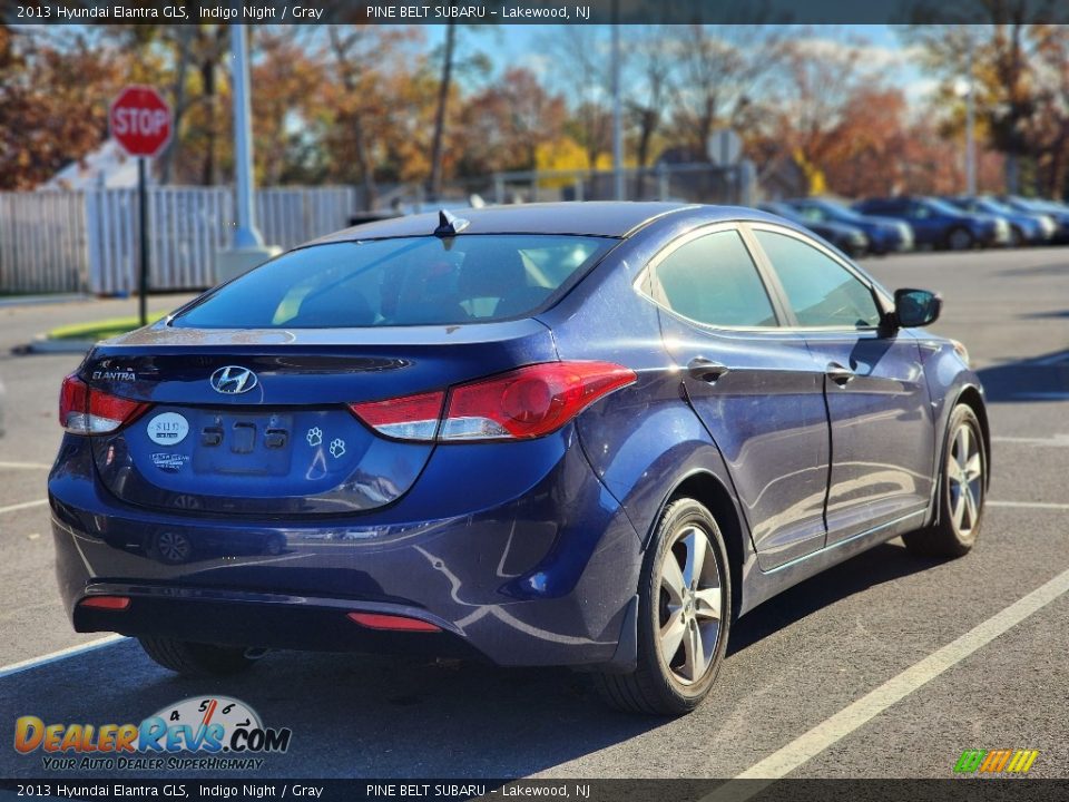 2013 Hyundai Elantra GLS Indigo Night / Gray Photo #7