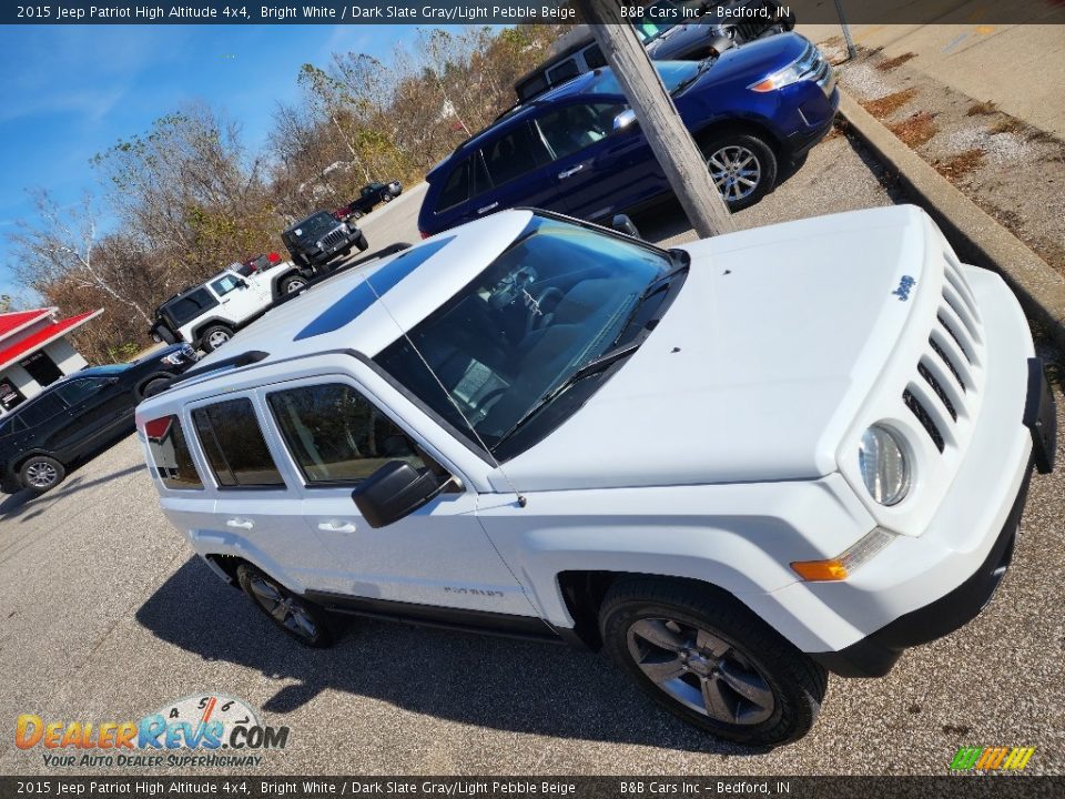 2015 Jeep Patriot High Altitude 4x4 Bright White / Dark Slate Gray/Light Pebble Beige Photo #22