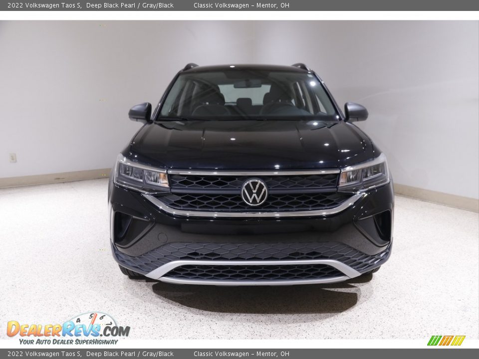 2022 Volkswagen Taos S Deep Black Pearl / Gray/Black Photo #2