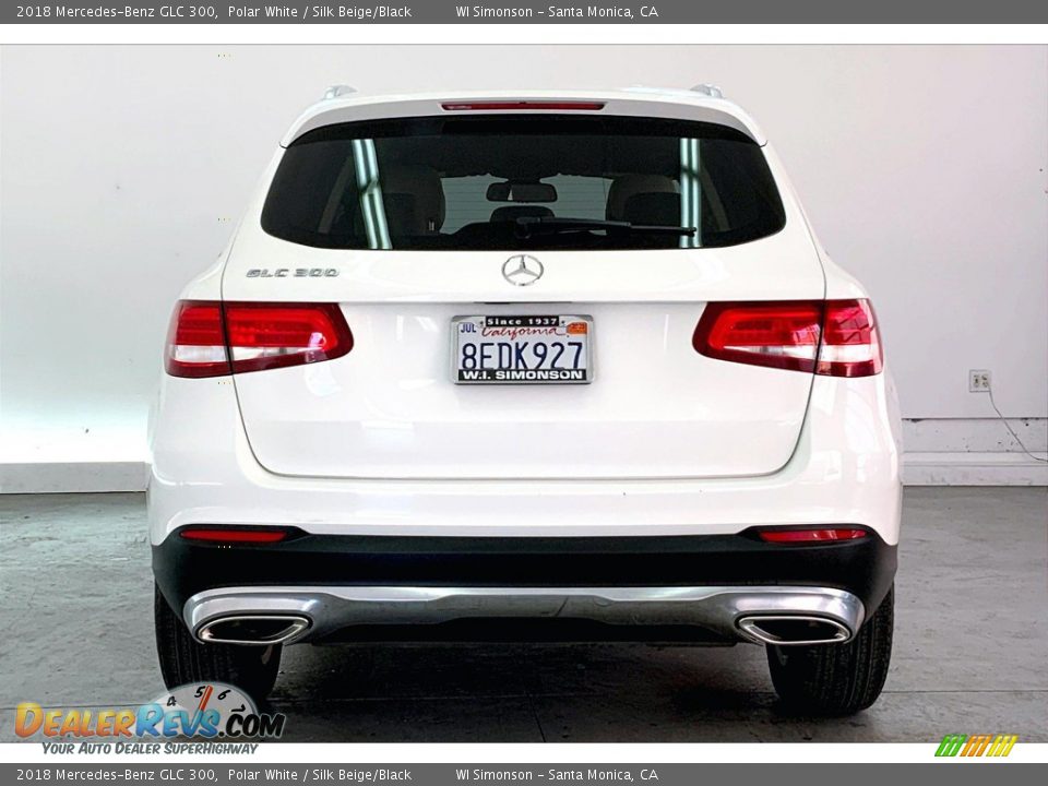 2018 Mercedes-Benz GLC 300 Polar White / Silk Beige/Black Photo #3