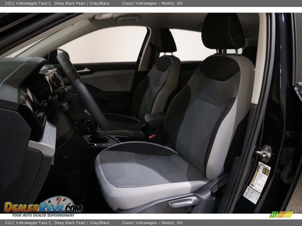 2022 Volkswagen Taos S Deep Black Pearl / Gray/Black Photo #5