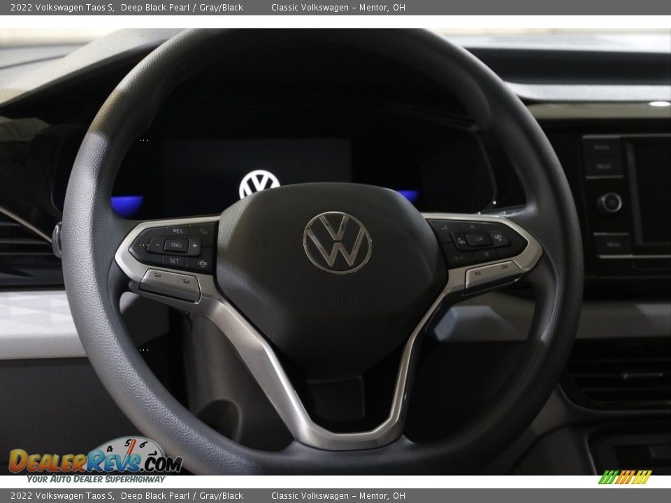 2022 Volkswagen Taos S Deep Black Pearl / Gray/Black Photo #7
