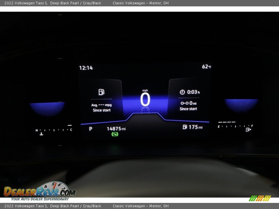 2022 Volkswagen Taos S Deep Black Pearl / Gray/Black Photo #8