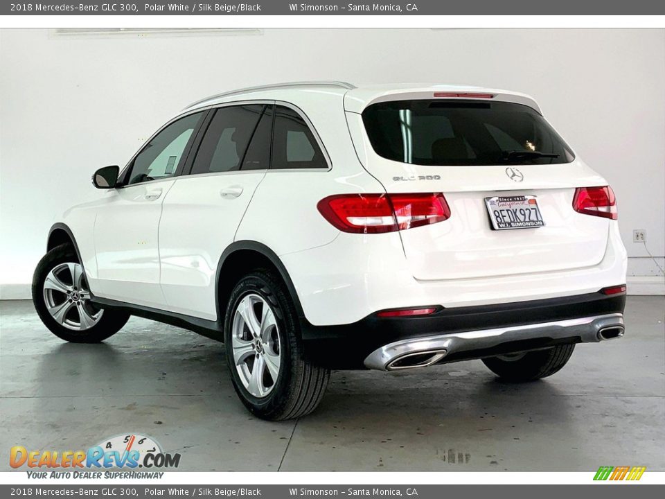 2018 Mercedes-Benz GLC 300 Polar White / Silk Beige/Black Photo #10