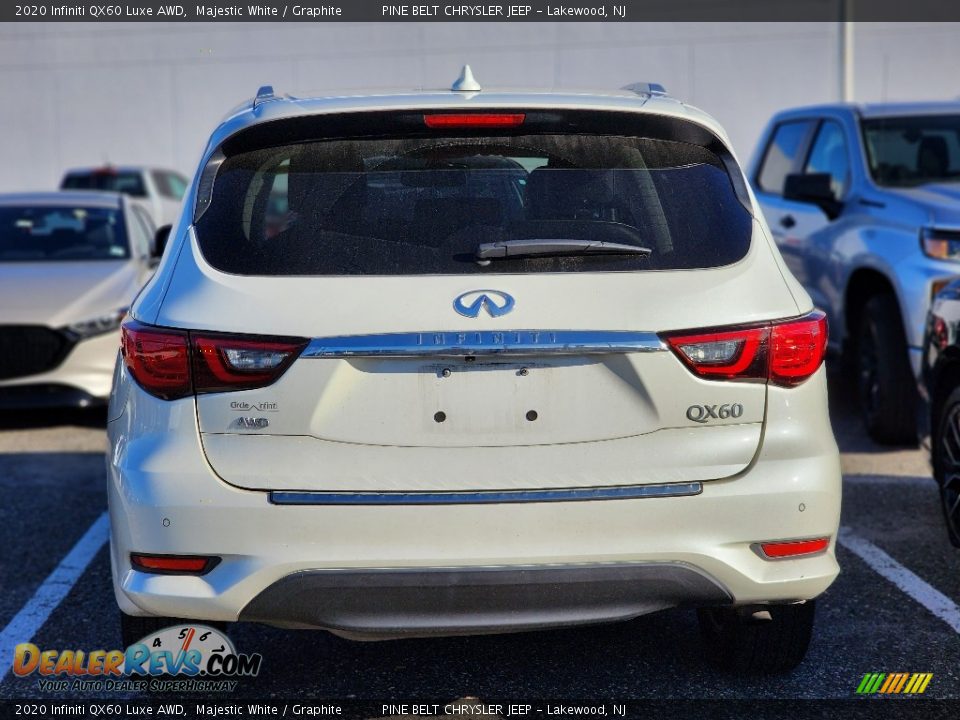 2020 Infiniti QX60 Luxe AWD Majestic White / Graphite Photo #8