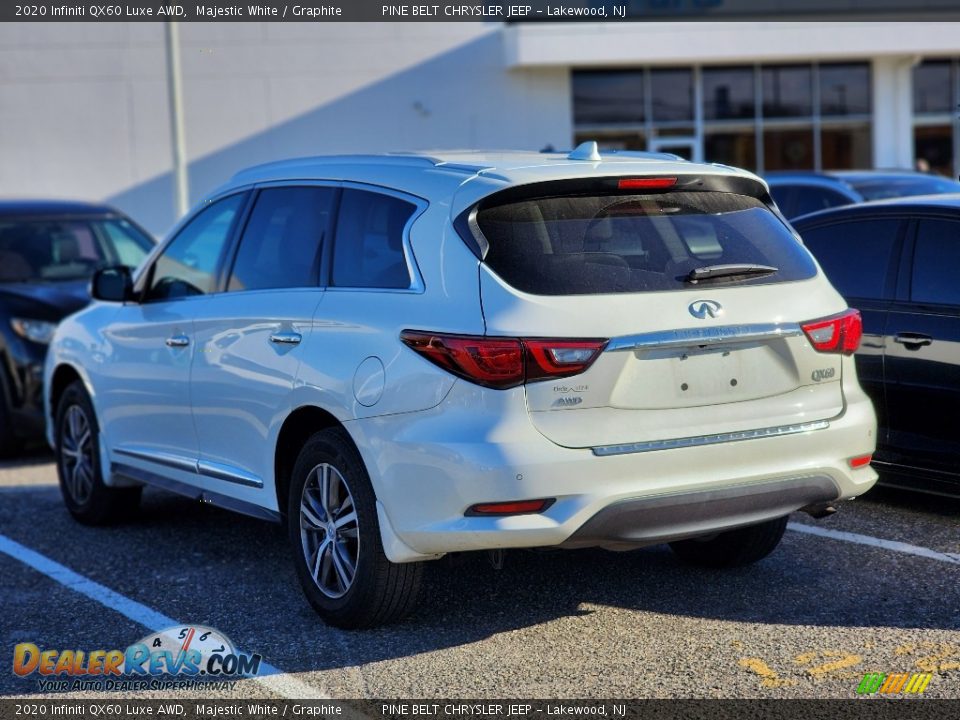 2020 Infiniti QX60 Luxe AWD Majestic White / Graphite Photo #9