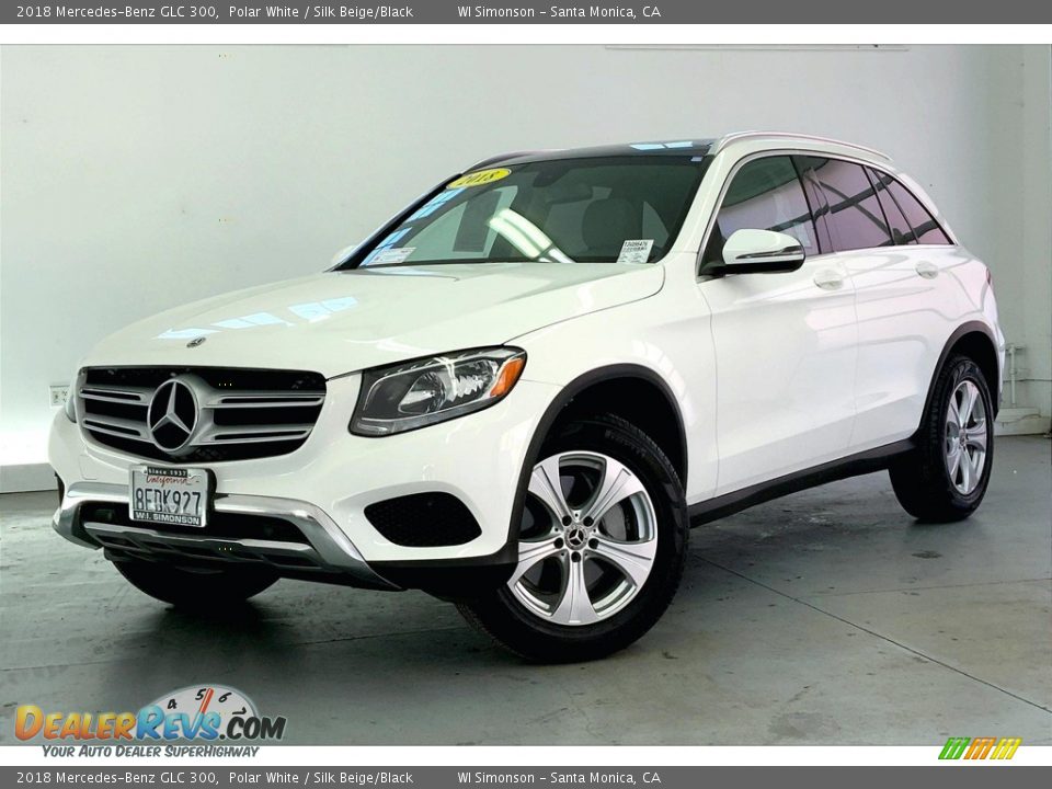 2018 Mercedes-Benz GLC 300 Polar White / Silk Beige/Black Photo #12