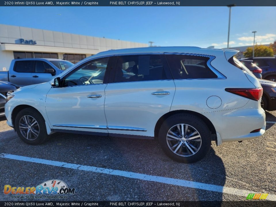 Majestic White 2020 Infiniti QX60 Luxe AWD Photo #10