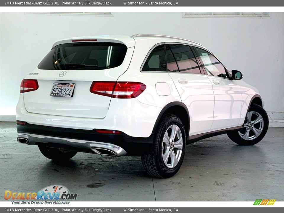 2018 Mercedes-Benz GLC 300 Polar White / Silk Beige/Black Photo #13