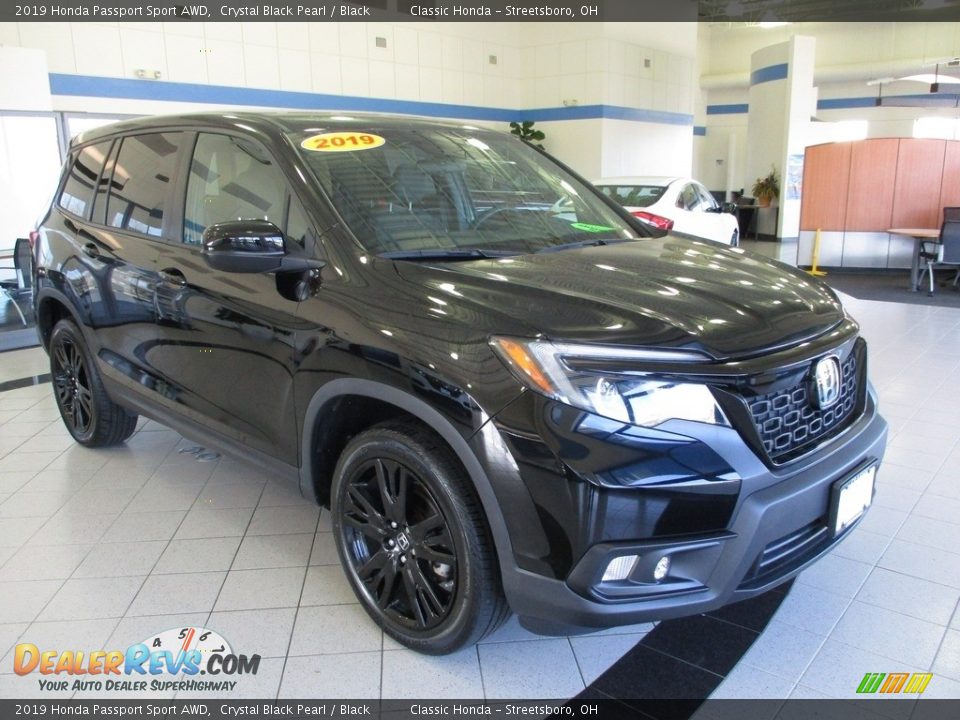 2019 Honda Passport Sport AWD Crystal Black Pearl / Black Photo #3