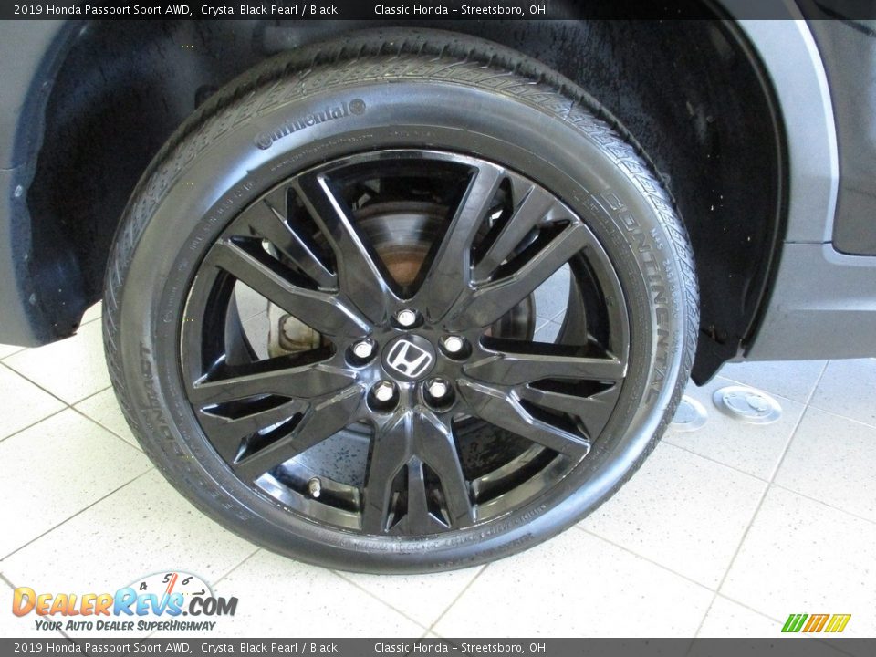 2019 Honda Passport Sport AWD Crystal Black Pearl / Black Photo #6