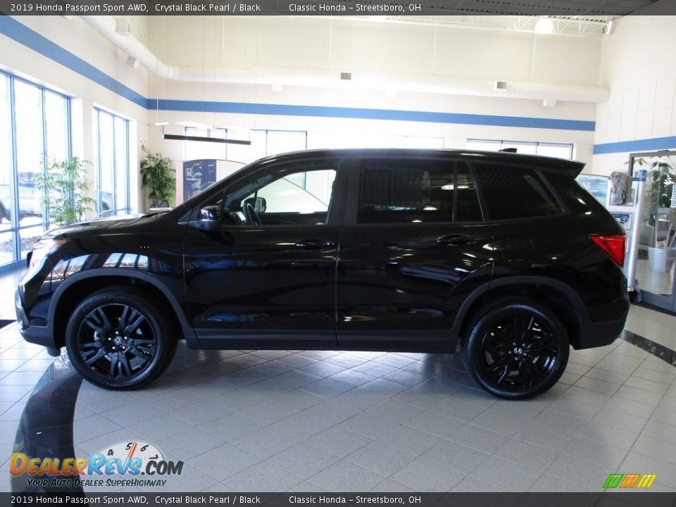 2019 Honda Passport Sport AWD Crystal Black Pearl / Black Photo #10