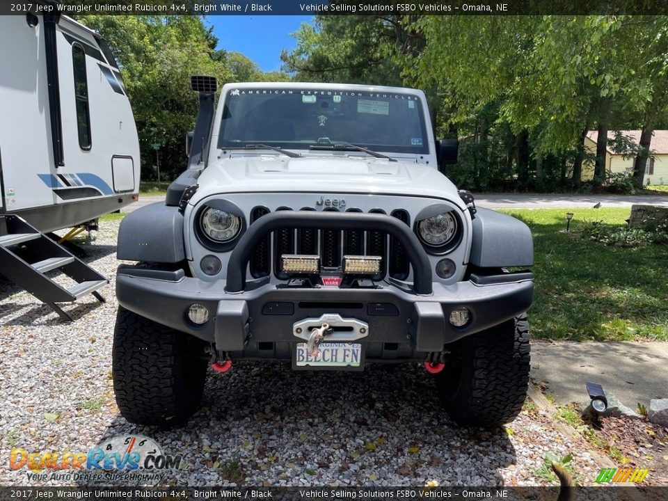 2017 Jeep Wrangler Unlimited Rubicon 4x4 Bright White / Black Photo #6