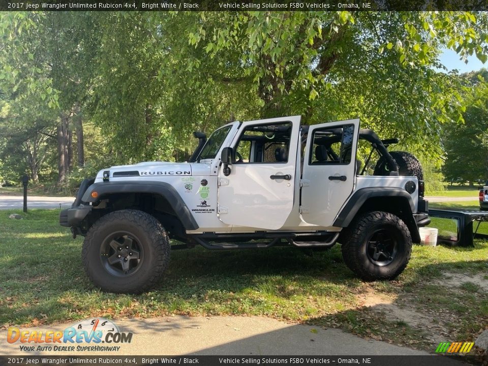 2017 Jeep Wrangler Unlimited Rubicon 4x4 Bright White / Black Photo #8