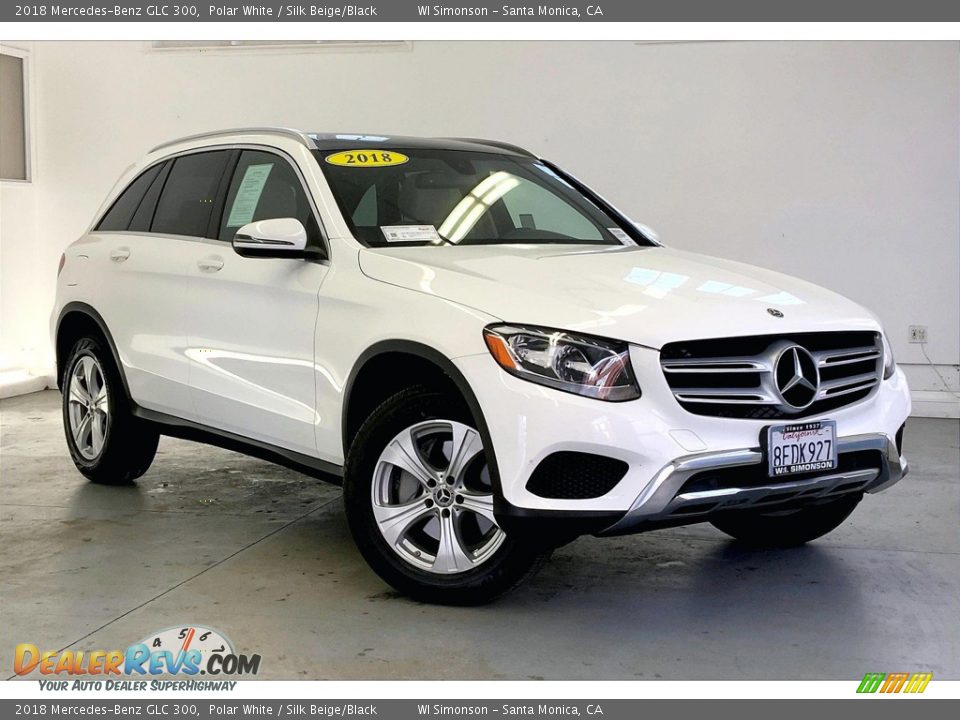 2018 Mercedes-Benz GLC 300 Polar White / Silk Beige/Black Photo #34