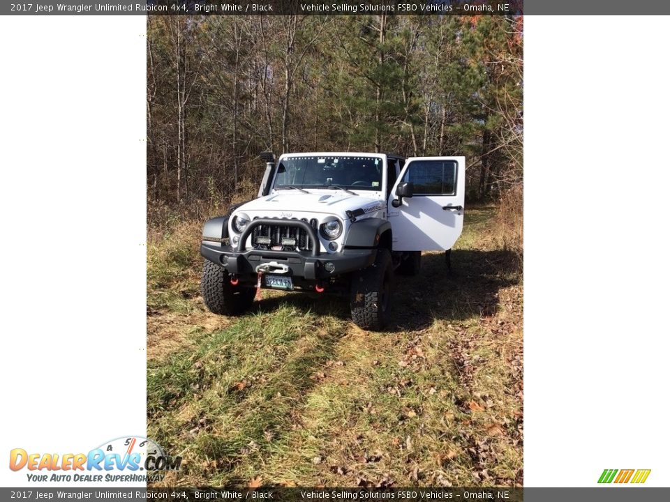 2017 Jeep Wrangler Unlimited Rubicon 4x4 Bright White / Black Photo #10