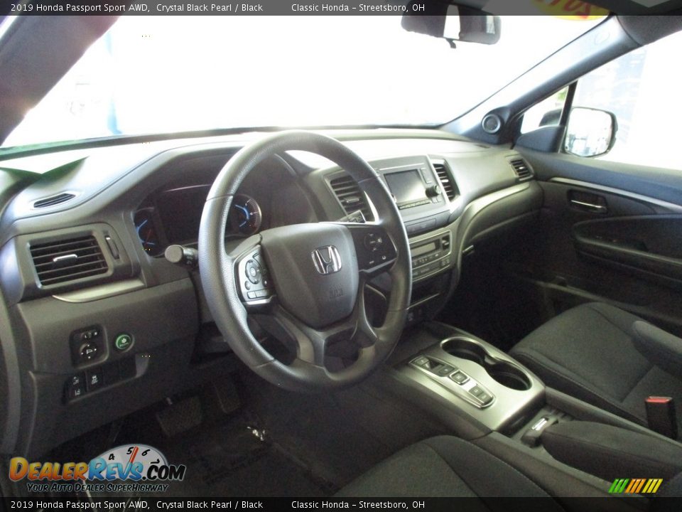 2019 Honda Passport Sport AWD Crystal Black Pearl / Black Photo #26