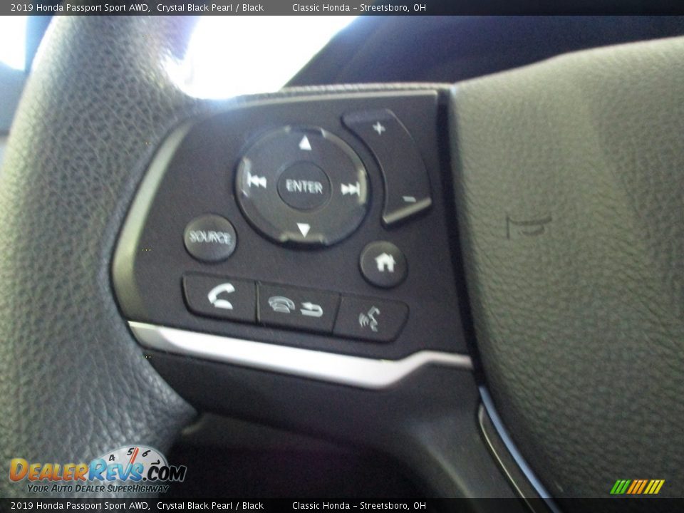 2019 Honda Passport Sport AWD Crystal Black Pearl / Black Photo #30