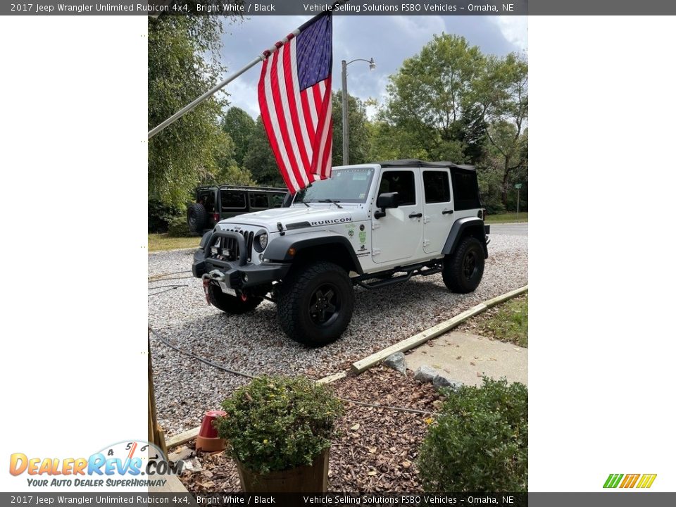 2017 Jeep Wrangler Unlimited Rubicon 4x4 Bright White / Black Photo #19