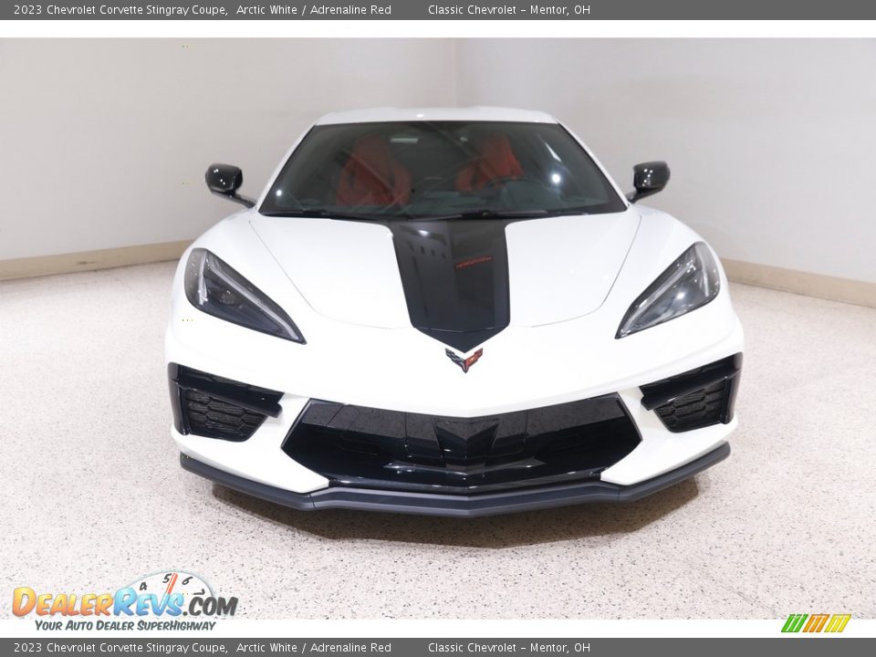 2023 Chevrolet Corvette Stingray Coupe Arctic White / Adrenaline Red Photo #2