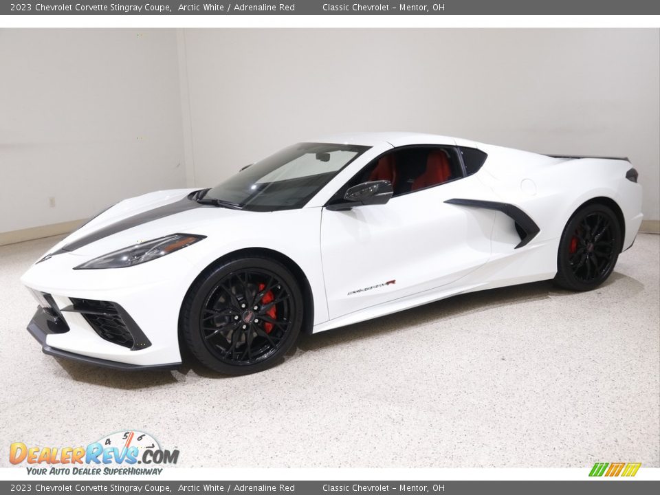 2023 Chevrolet Corvette Stingray Coupe Arctic White / Adrenaline Red Photo #3