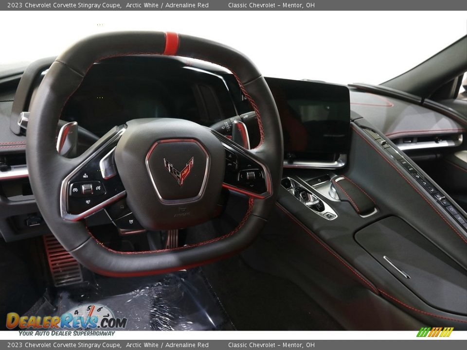 2023 Chevrolet Corvette Stingray Coupe Arctic White / Adrenaline Red Photo #7