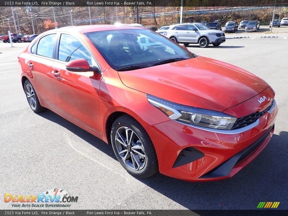 2023 Kia Forte LXS Fire Orange / Black Photo #2